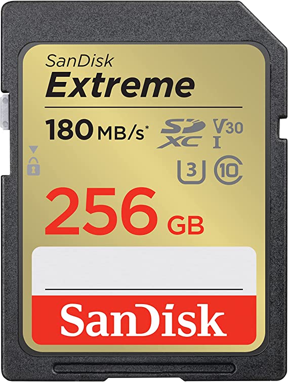 SanDisk 256GB Extreme SDXC UHS-I Memory Card - C10, U3, V30, 4K, UHD, SD  Card - Online Gaming Computer Accessories store